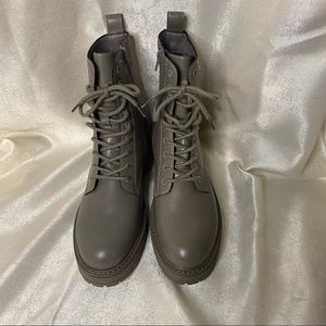 Olivia Miller Taupe Combat Boots